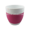 220cc belly shape cup cappuccino with silicone band